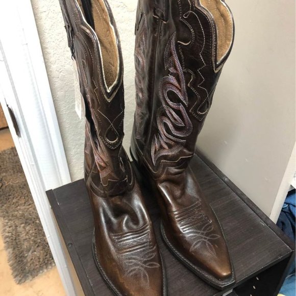Leather Justin Boots - Brand New! Size 9 - Picture 1 of 5